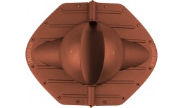 Элемент коньковый Krovent Pipe-Cone 125 ИЗ (выход вентиляции помещений) красно-коричневый