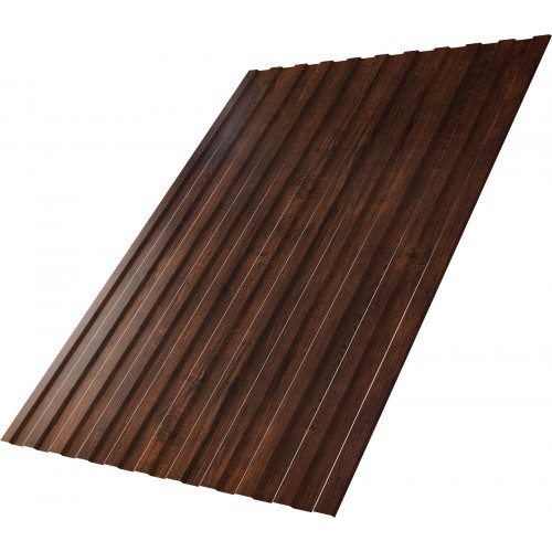 Профнастил С8A v02 Grand Line 0,45 Print-Double Premium с пленкой Cherry Wood Dark FTC