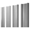 Штакетник М-образный А с прямым резом 0,45 PE RAL 7004 сигнальный серый
