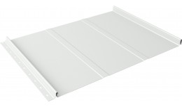 Кликфальц Line Grand Line 0,45 PE с пленкой на замках RAL 9003 сигнальный белый