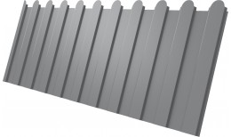 Профнастил С8A v02 фигурный Grand Line 0,45 Drap RAL 7004 сигнальный серый