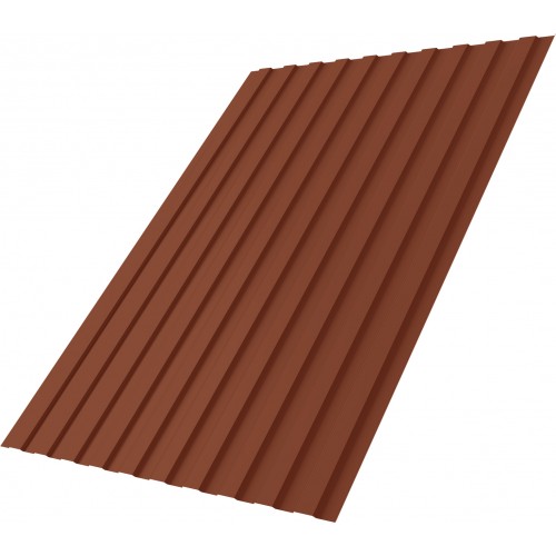 Профнастил С8B v01 Grand Line 0,5 Satin Matt RAL 8004 терракота