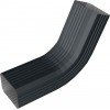Колено стока гофрированное Vortex Lite Matt 76х102мм RAL 7016 антрацитово-серый