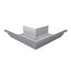 Угол желоба со сварным швом наружный Vortex Проект 210мм RAL 7004 сигнальный серый