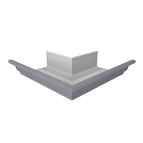 Угол желоба со сварным швом наружный Vortex Проект 210мм RAL 7004 сигнальный серый