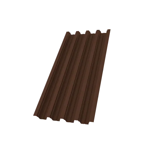 Профнастил Н75R 0,7 PE lite RAL 8017 шоколад