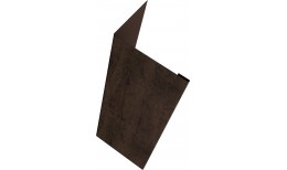 Нащельник (для калиток и ворот) 25х35 жалюзи Milan, Tokyo, Palermo 0,45 Print Elite с пленкой Antique Wood TwinColor (L1,68)