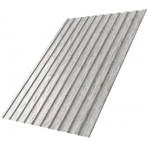 Профнастил С8A v01 Grand Line 0,45 Print Elite с пленкой Snow Wood TwinColor