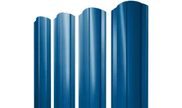 Штакетник Круглый фигурный 0,5 Satin RAL 5005 сигнальный синий