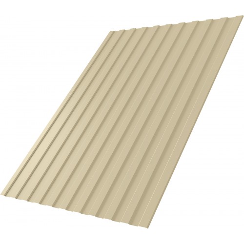 Профнастил С8A v03 Grand Line 0,5 Satin с пленкой RAL 1015 светлая слоновая кость