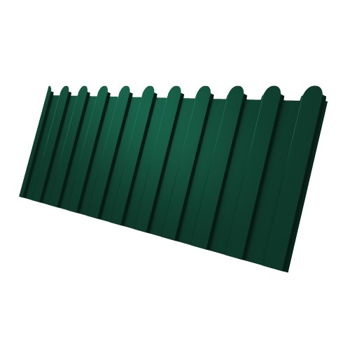 Профнастил С8A v02 фигурный Grand Line 0,45 Drap TX RAL 6005 зеленый мох