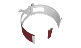 Крепление трубы круглой на дерево Vortex Проект 146мм RAL 3005 красное вино