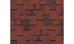RoofShield черепица Фемили Эко Лайт Модерн (3м2) Красный с оттенением