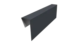 Планка приемная оконная фибросайдинга 0,5 Drap TX RAL 7024 мокрый асфальт (3м)