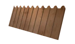 Профнастил С8A v02 фигурный Grand Line 0,45 Print Premium Pine Wood Fresh