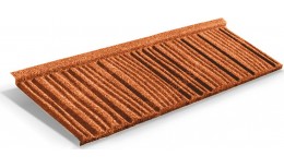Лист Metrotile WoodShake терракотовый