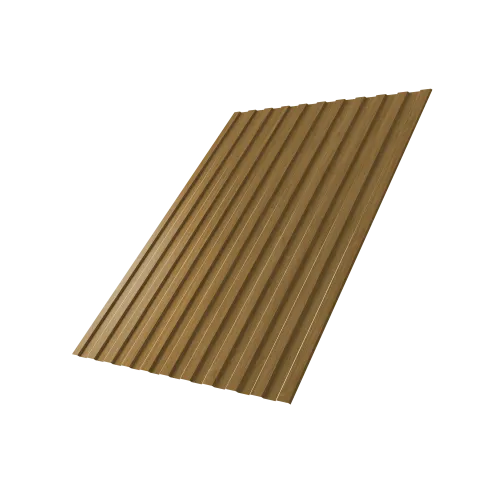 Профнастил С8A v02 Grand Line 0,45 Print Elite с пленкой Honey Wood TwinColor