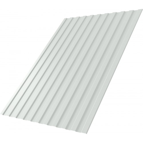 Профнастил С8A в01 Grand Line 0,7 ПЭ слим RAL 9003 сигнальный белый