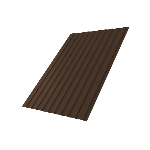 Профнастил С8B v03 0,5 Satin RAL 8017 шоколад