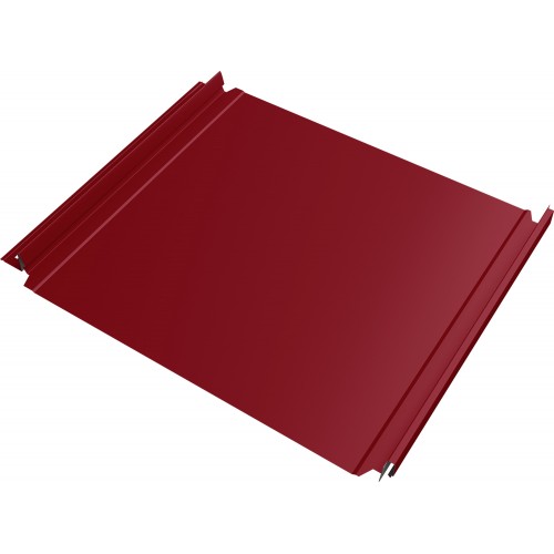 Кликфальц Double Pro Grand Line 0,45 ПЭ с пленкой на замках RAL 3003 рубиново-красный
