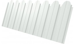 Профнастил C10B фигурный 0,45 Drap RAL 9003 сигнальный белый