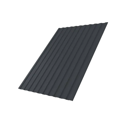 Профнастил С8A v03 0,5 Satin Matt RAL 7024 мокрый асфальт