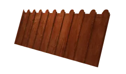 Профнастил С8A v02 фигурный Grand Line 0,45 Print Elite с пленкой Rowan TwinColor