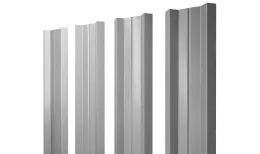 Штакетник П-образный A с прямым резом 0,5 Satin RAL 7004 сигнальный серый