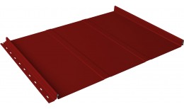Кликфальц Line Grand Line 0,5 Satin с пленкой на замках RAL 3011 коричнево-красный