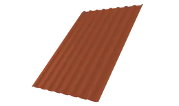 Профнастил С20B 0,5 Satin Matt RAL 8004 терракота DRIP