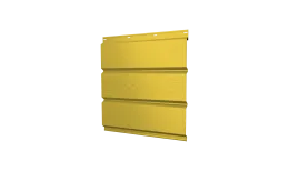 Софит металлический центральная перфорация 0,45 PE с пленкой RAL 1018 цинково-желтый