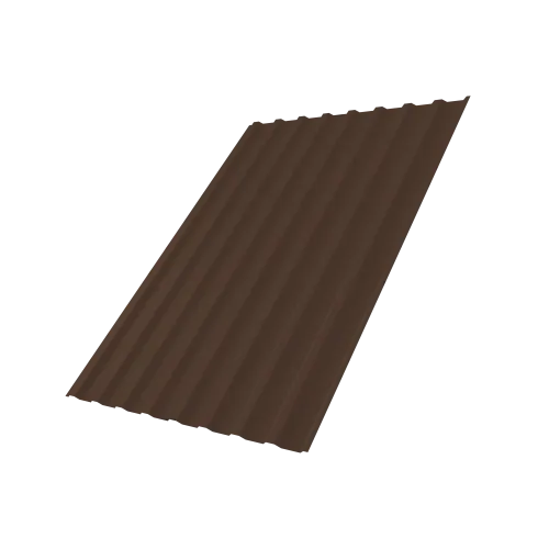 Профнастил С20B Grand Line 0,4 ПЭ матовый RAL 8017 шоколад