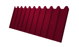 Профнастил С8A v02 фигурный Grand Line 0,45 PE с пленкой RAL 3003 рубиново-красный