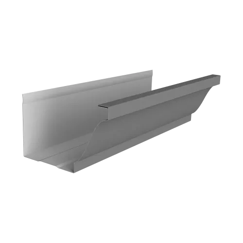 Желоб прямоугольный Vortex в2 130мм 3м RAL 7004 сигнальный серый