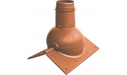 Коньковый элемент Krovent Pipe-Cone Красно - коричневый