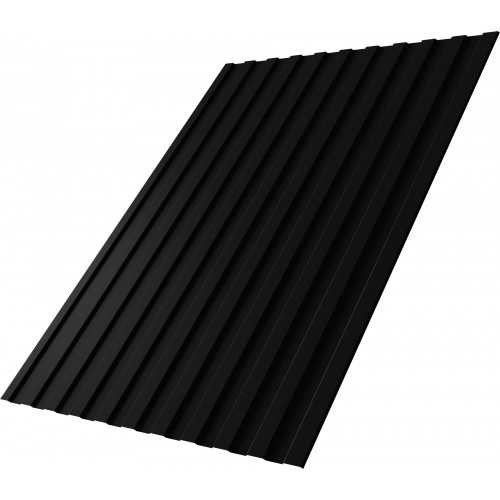 Профнастил С8A v01 Grand Line 0,5 PurPro Matt 275 с пленкой RAL 9005 черный