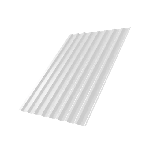 Профнастил С20B 0,5 PE RAL 9003 сигнальный белый