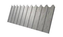 Профнастил С8A v02 фигурный Grand Line 0,45 Print Elite Snow Wood TwinColor