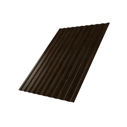 Профнастил С8A v02 Grand Line 0,45 Print Elite с пленкой Antique Wood TwinColor