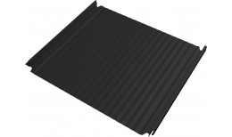 Кликфальц Double Pro Гофр Grand Line 0,5 Полидэкстер TwinColor с пленкой на замках RAL 7016 антрацитово-серый