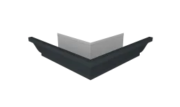 Угол желоба наружный Vortex Lite Matt 130мм RAL 7016 антрацитово-серый