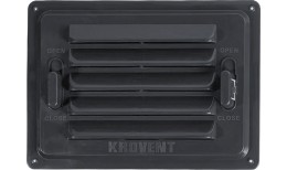 Решетка вентиляционная регулируемая для цоколя Krovent серый графит