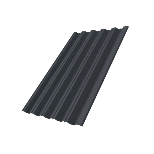 Профнастил НС35R Grand Line 0,7 PE lite RAL 7024 мокрый асфальт