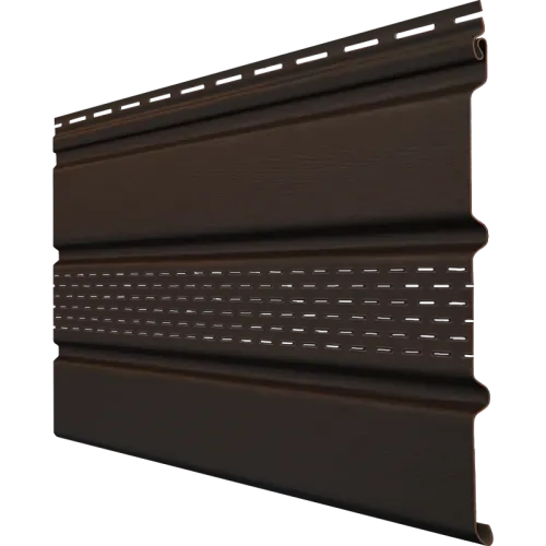Софит Classic Grand Line частично перфорированный шоколадный (3,0м)