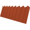 Профнастил С20B фигурный Grand Line 0,45 Drap TX RAL 8004 терракота