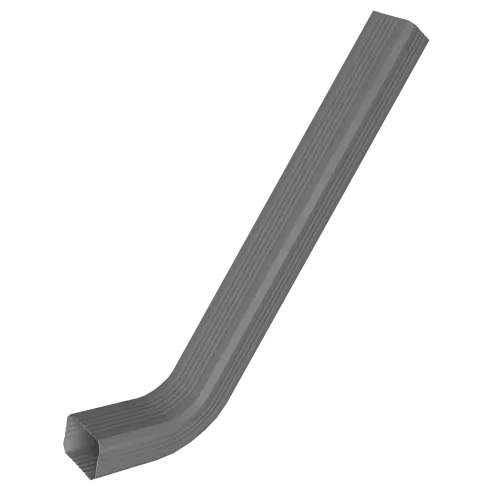 Труба гофрированная Vortex в2 76х102х1000мм с коленом RAL 7004 сигнальный серый