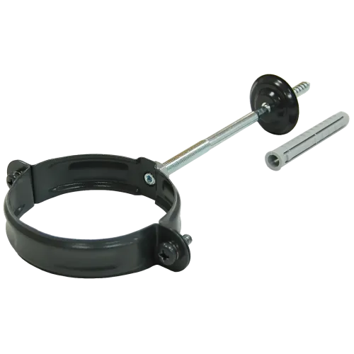 Хомут трубы 100 мм RAL7024 мокрый асфальт