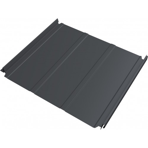Кликфальц Double Pro Line Grand Line 0,5 Атлас с пленкой на замках RAL 7024 мокрый асфальт