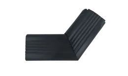 Колено трубы гофрированное боковое правое Vortex в2 76х102мм RAL 7024 мокрый асфальт