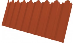 Профнастил С20B фигурный Grand Line 0,5 Satin Matt TX RAL 8004 терракота